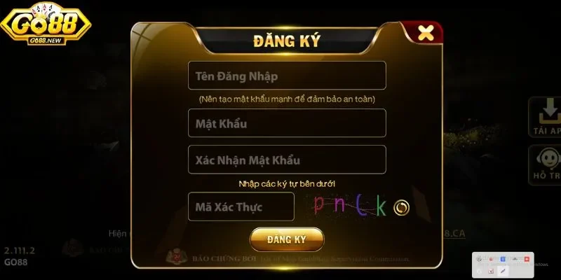 Go88 48 Đăng ký tài khoản Go88 nhanh chóng